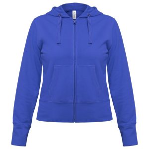 Толстовка женская Hooded Full Zip ярко-синяя