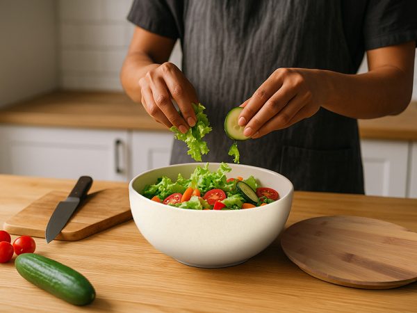 Салатник из натуральных волокон с бамбуковой крышкой «Bowl» — изображение 11
