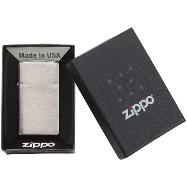 Зажигалка Zippo Slim Brushed — изображение 2