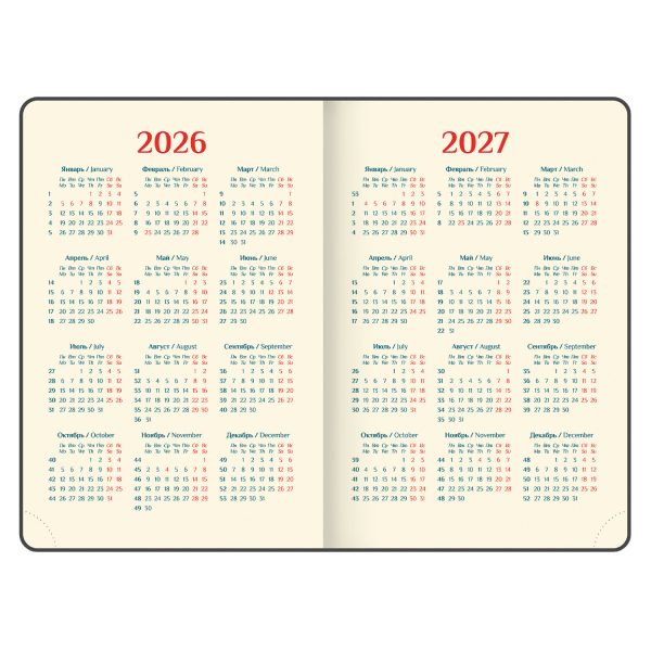 Ежедневник датированный 2026 А5 148х218 мм, GALANT "Infinity Gold", под кожу, черный, 117500 — изображение 7