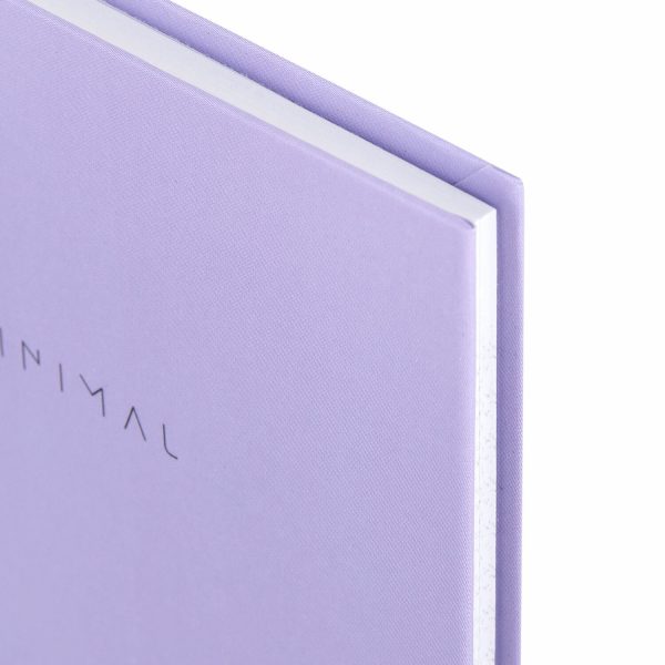 Блокнот МАЛЫЙ ФОРМАТ 110х147 мм, А6, 80 л., твердый, клетка, BRAUBERG "Minimal", сиреневый, 116448 — изображение 4