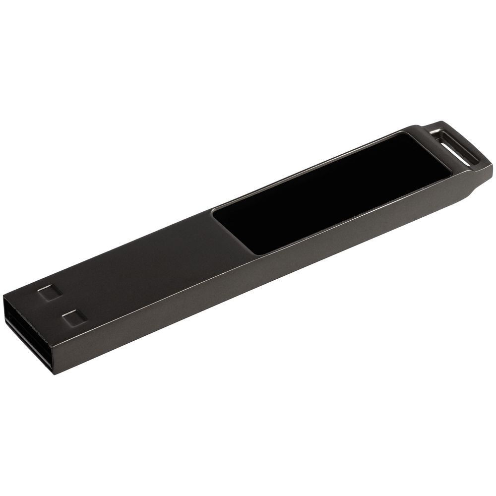 Флешка markBright Black с белой подсветкой