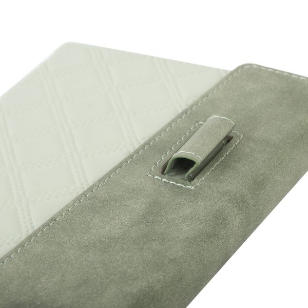 Ежедневник недатированный А5 145х215 мм, BRAUBERG "Stitch", под кожу, магнит, 160 л., оливковый, 116588 — изображение 6