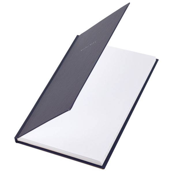 Блокнот А5 134х206 мм, 80 л., твёрдый, клетка, BRAUBERG "Minimal", синий, 116439 — изображение 3