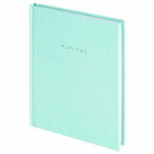 Блокнот МАЛЫЙ ФОРМАТ 110х147 мм, А6, 80 л., твердый, клетка, BRAUBERG "Minimal", мятный, 116451
