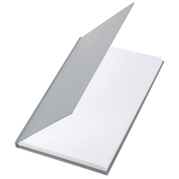 Блокнот А5 134х206 мм, 80 л., твёрдый, клетка, BRAUBERG "Minimal", серый, 116437 — изображение 3