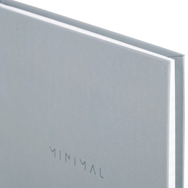 Блокнот А5 134х206 мм, 80 л., твёрдый, клетка, BRAUBERG "Minimal", серый, 116437 — изображение 4