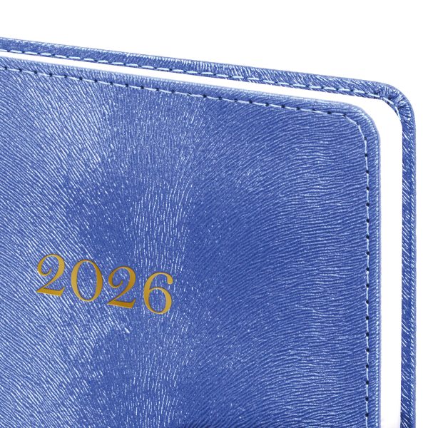 Ежедневник датированный 2026 А5 138х213 мм, BRAUBERG "Elegant", под кожу, застежка, темно-синий, 117366 — изображение 3
