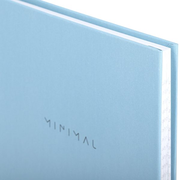 Блокнот А5 134х206 мм, 80 л., твёрдый, клетка, BRAUBERG "Minimal", голубой, 116442 — изображение 4