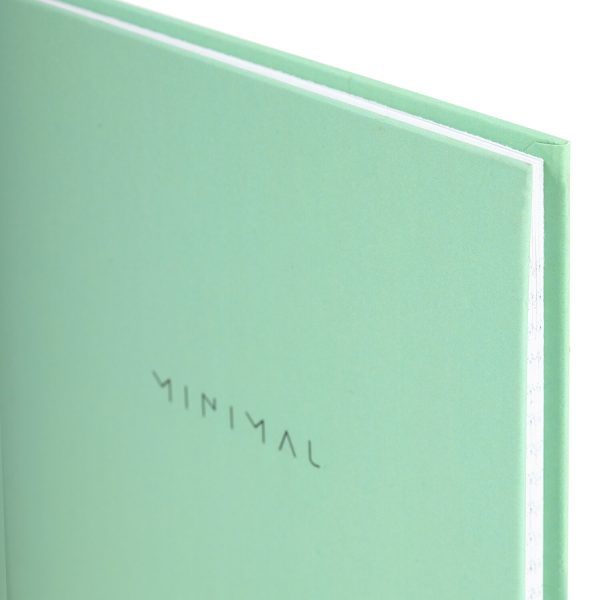 Блокнот А5 134х206 мм, 80 л., твёрдый, клетка, BRAUBERG "Minimal", мятный, 116443 — изображение 4