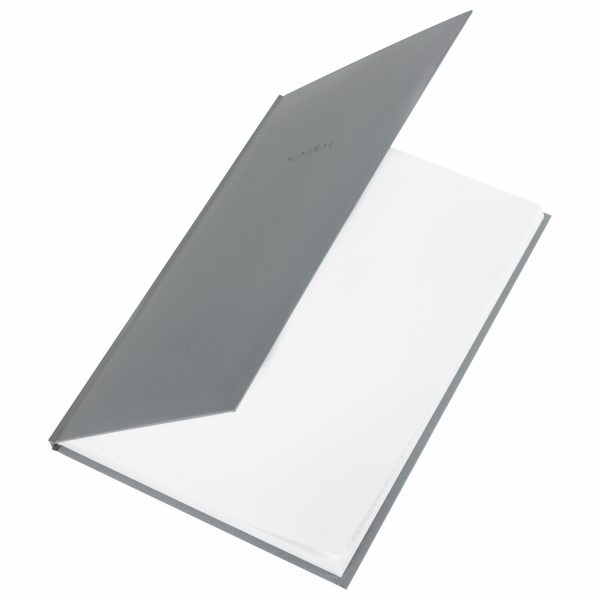 Блокнот БОЛЬШОЙ ФОРМАТ 200х290 мм, А4, 80 л., твердый, клетка, BRAUBERG "Minimal", серый, 116433 — изображение 3