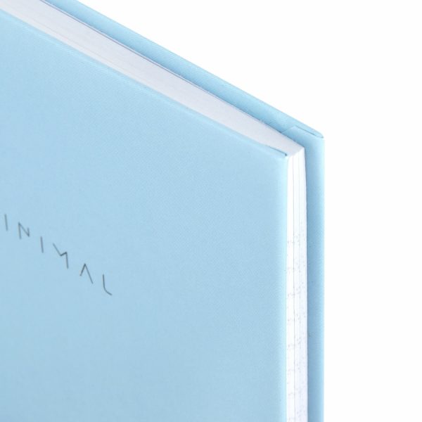 Блокнот МАЛЫЙ ФОРМАТ 110х147 мм, А6, 80 л., твердый, клетка, BRAUBERG "Minimal", голубой, 116450 — изображение 4