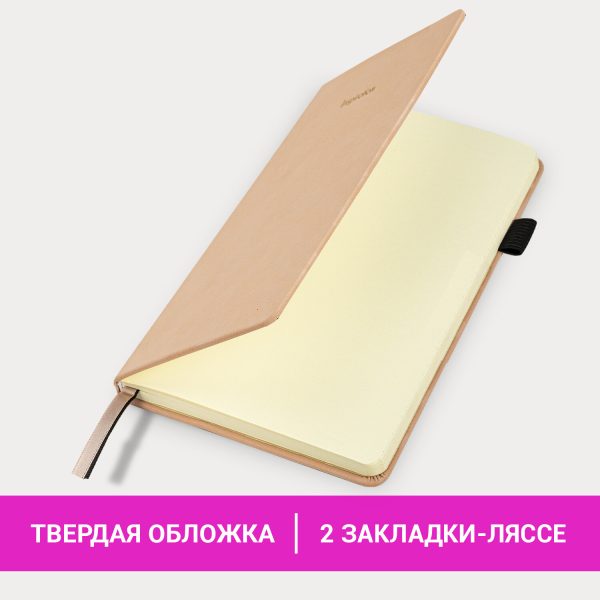 Блокнот А5 138x213 мм, BRAUBERG "Velvet", резинка, держатель, 80 л., клетка, розовый, 116242 — изображение 10