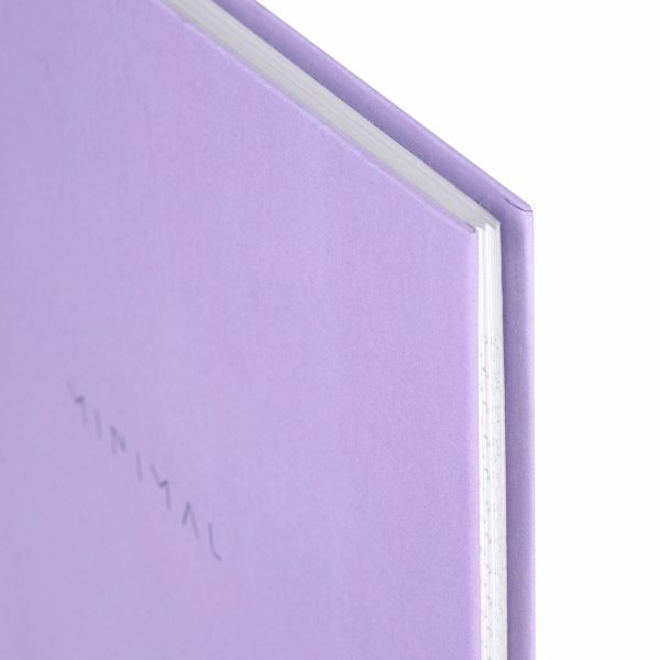 Блокнот БОЛЬШОЙ ФОРМАТ 200х290 мм, А4, 80 л., твердый, клетка, BRAUBERG "Minimal", сиреневый, 116434 — изображение 4