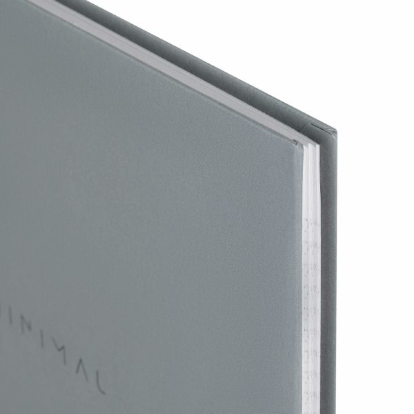 Блокнот БОЛЬШОЙ ФОРМАТ 200х290 мм, А4, 80 л., твердый, клетка, BRAUBERG "Minimal", серый, 116433 — изображение 4