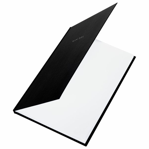 Блокнот БОЛЬШОЙ ФОРМАТ 200х290 мм, А4, 80 л., твердый, клетка, BRAUBERG "Minimal", черный, 116432 — изображение 3