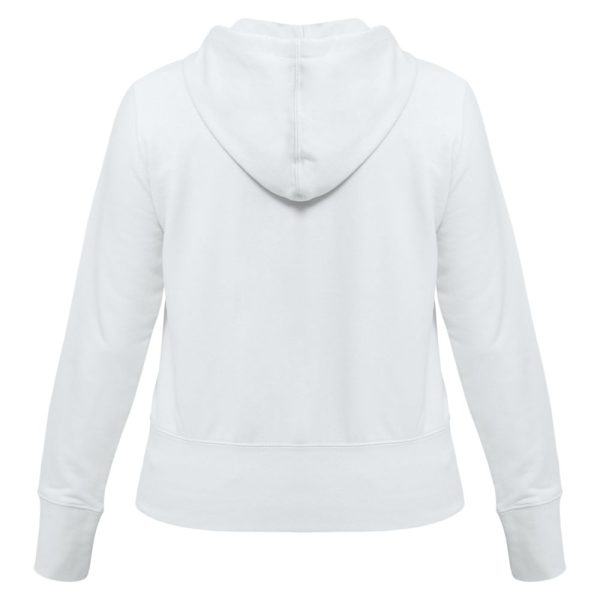 Толстовка женская Hooded Full Zip белая — изображение 3
