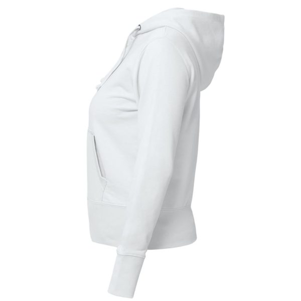 Толстовка женская Hooded Full Zip белая — изображение 2