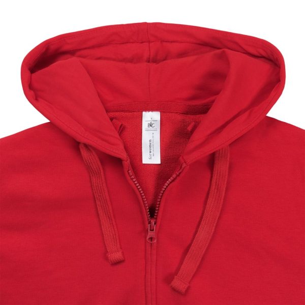 Толстовка женская Hooded Full Zip красная — изображение 4