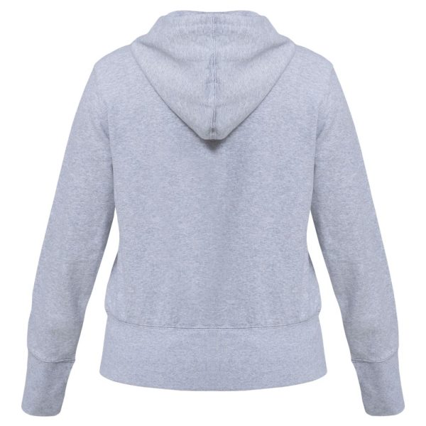 Толстовка женская Hooded Full Zip серый меланж — изображение 3