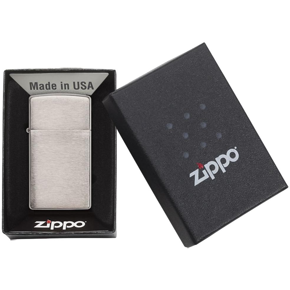 Зажигалка Zippo Slim Brushed Зажигалка Zippo Slim Brushed — изображение 2