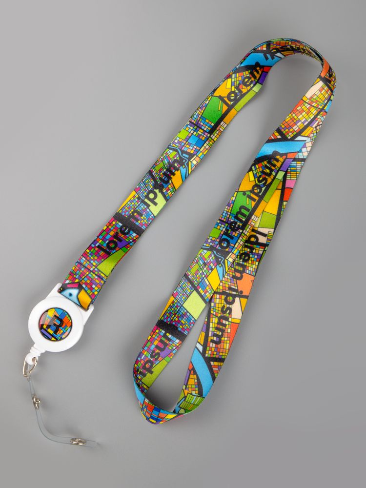 Лента для бейджа с ретрактором TapePrint на заказ Лента для бейджа с ретрактором TapePrint на заказ — изображение 2