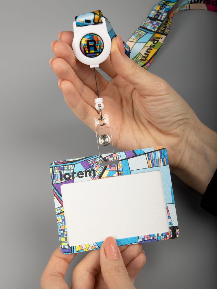 Лента для бейджа с ретрактором TapePrint на заказ Лента для бейджа с ретрактором TapePrint на заказ — изображение 3
