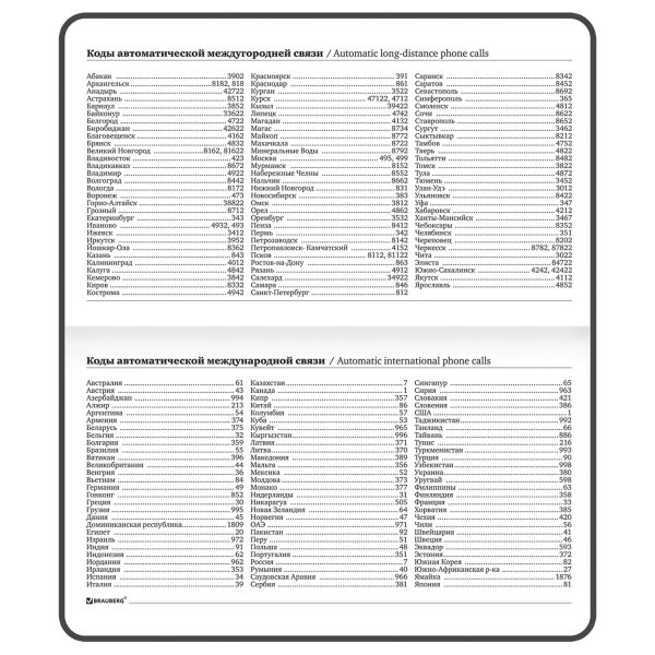 Еженедельник недатированный с резинкой 171х93 мм, BRAUBERG, твердый, 64 л., "Minimal", зеленый, 116314 — изображение 12