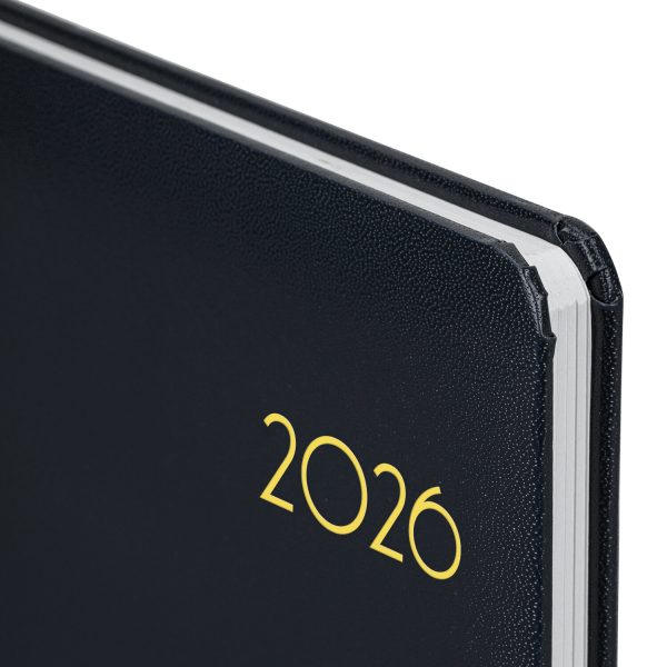Еженедельник датированный 2026, А5, 145х215 мм, BRAUBERG "Select", балакрон, черный, 117182 — изображение 4