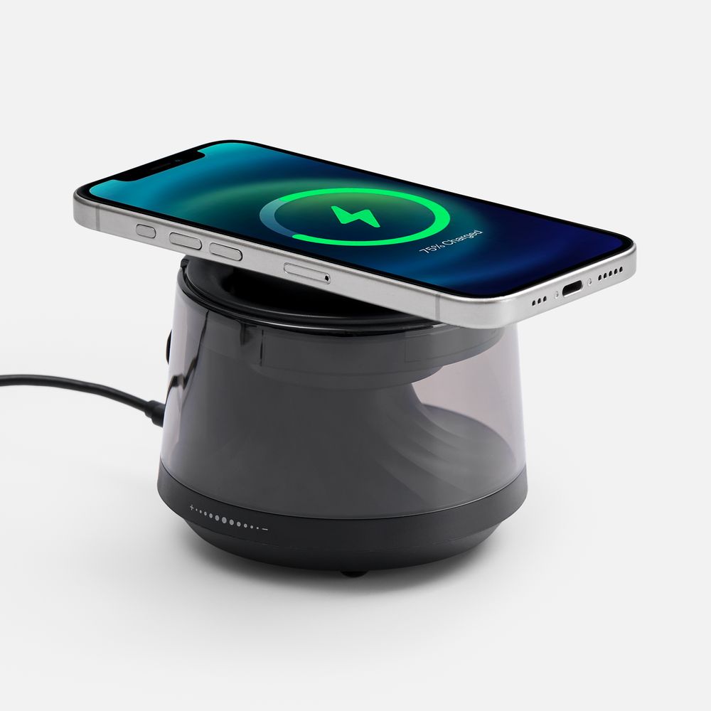 Bluetooth-колонка с подсветкой и беспроводной зарядкой Quantium Bluetooth-колонка с подсветкой и беспроводной зарядкой Quantium — изображение 2