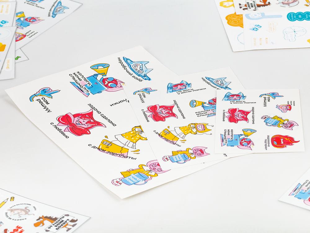 Наклейки бумажные Sticker Pack на заказ Наклейки бумажные Sticker Pack на заказ — изображение 2