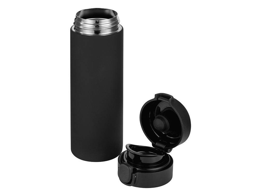 Вакуумная термокружка c кнопкой «Guard», soft-touch, 400 мл, тубус Вакуумная термокружка c кнопкой «Guard», soft-touch, 400 мл, тубус — изображение 2