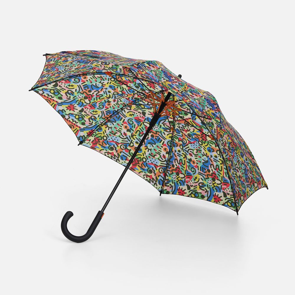 Зонт-трость Undercolor с полной запечаткой на заказ Зонт-трость Undercolor с полной запечаткой на заказ — изображение 3