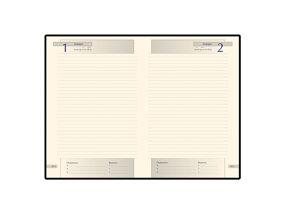 Ежедневник А5 полудатированный «Imperium» Ежедневник А5 полудатированный «Imperium» — изображение 2