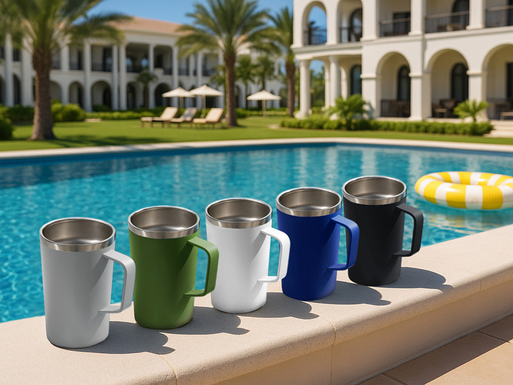 Стальная кружка с двойными стенками и порошковым покрытием «Tibet» Стальная кружка с двойными стенками и порошковым покрытием «Tibet» — изображение 6