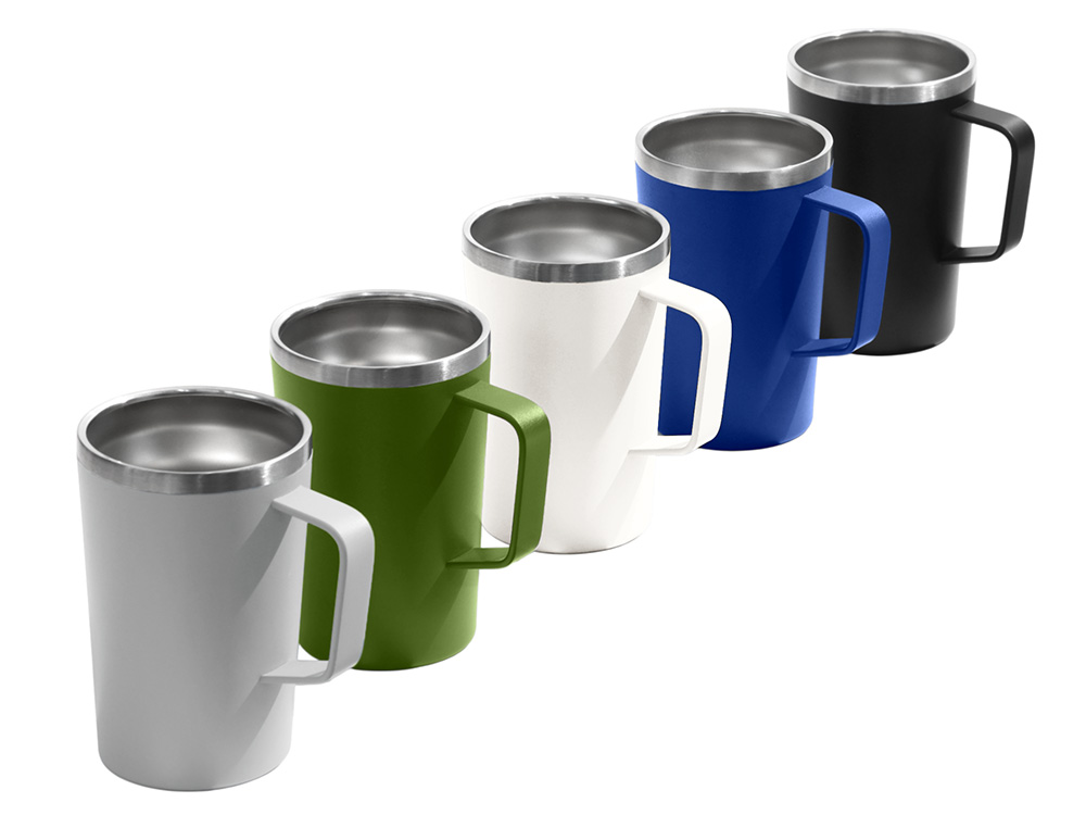 Стальная кружка с двойными стенками и порошковым покрытием «Tibet» Стальная кружка с двойными стенками и порошковым покрытием «Tibet» — изображение 5