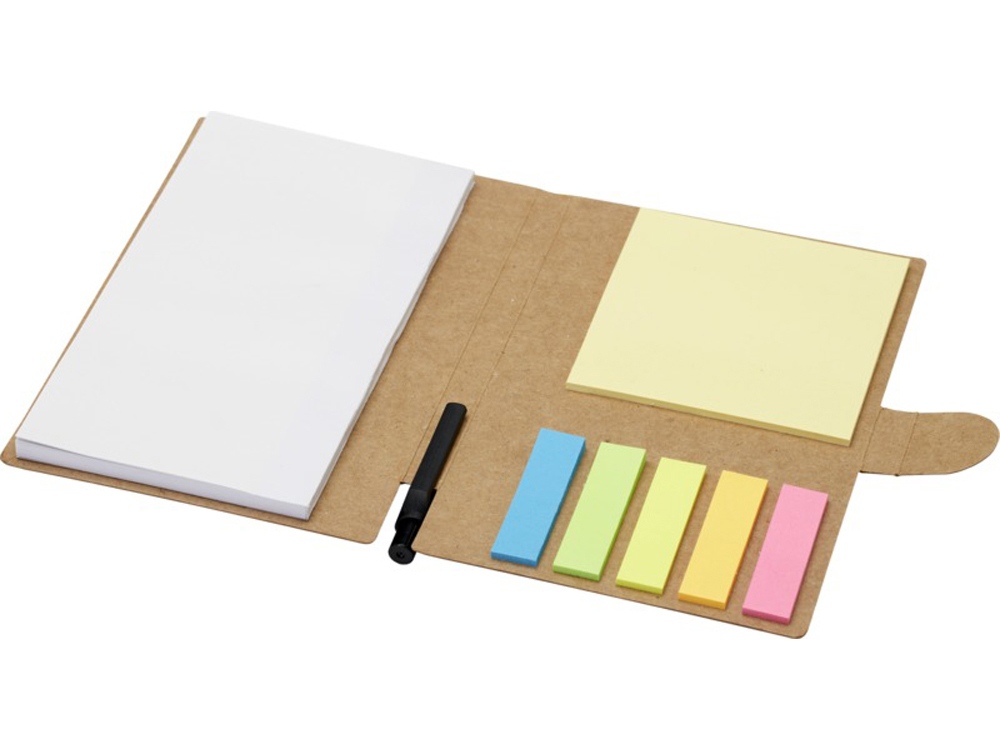 Блокнот «Swift» со стикерами и шариковой ручкой Блокнот «Swift» со стикерами и шариковой ручкой