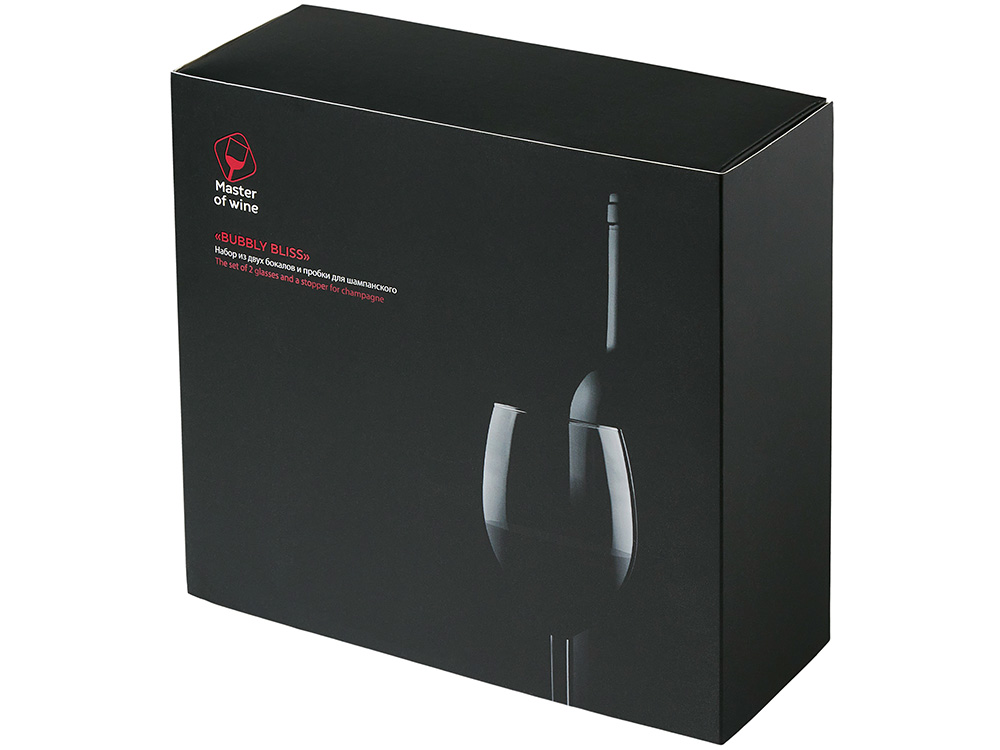 Набор из двух бокалов и пробки для шампанского «Bubbly Bliss» Набор из двух бокалов и пробки для шампанского «Bubbly Bliss» — изображение 11