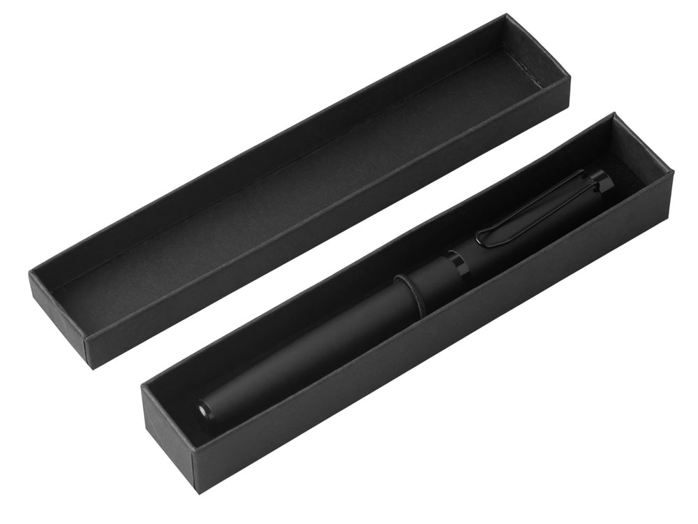 Металлическая ручка роллер «Black Lama» soft-touch Металлическая ручка роллер «Black Lama» soft-touch — изображение 5