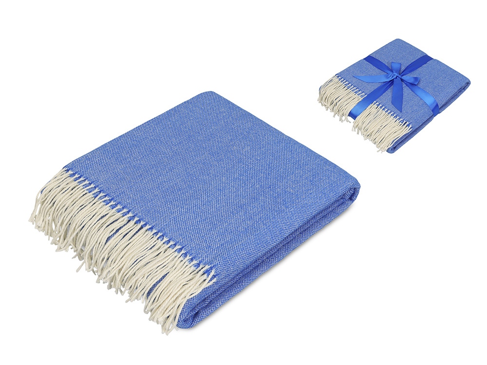 Плед акриловый «Dapple» 160 х 210 см - синий Плед акриловый «Dapple» 160 х 210 см - синий