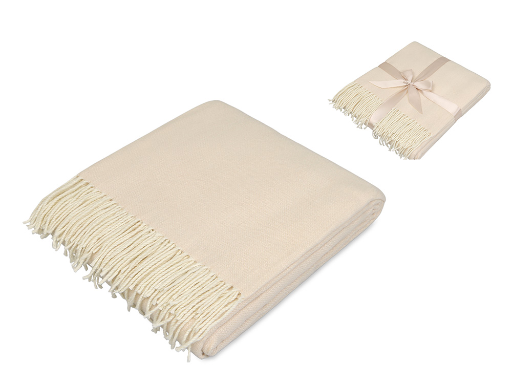 Плед акриловый «Dapple» 160 х 210 см - бежевый Плед акриловый «Dapple» 160 х 210 см - бежевый