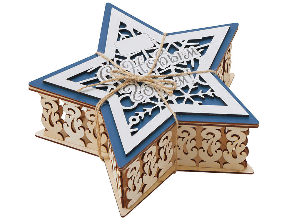 Шкатулка из фанеры в виде звезды «Asteris» Шкатулка из фанеры в виде звезды «Asteris» — изображение 7