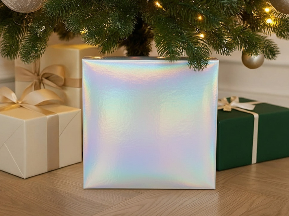 Подарочная коробка с голографическим шубером «Aurora», L Подарочная коробка с голографическим шубером «Aurora», L — изображение 4