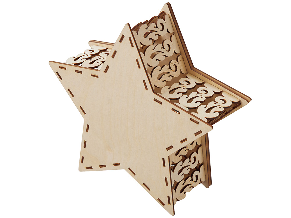 Шкатулка из фанеры в виде звезды «Asteris» Шкатулка из фанеры в виде звезды «Asteris» — изображение 8