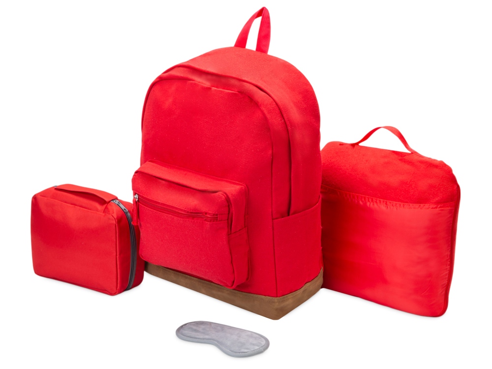 Набор для путешествий «Easy flight» - красный/серый Набор для путешествий «Easy flight»