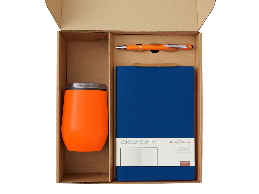 Набор «Writea» с ежедневником, ручкой и термокружкой Набор «Writea» с ежедневником, ручкой и термокружкой — изображение 2