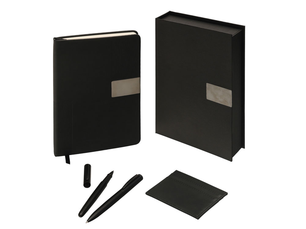 Подарочный набор «Goethe» с блокнотом А5, 2-мя ручками и картхолдером Подарочный набор «Goethe» с блокнотом А5, 2-мя ручками и картхолдером — изображение 2