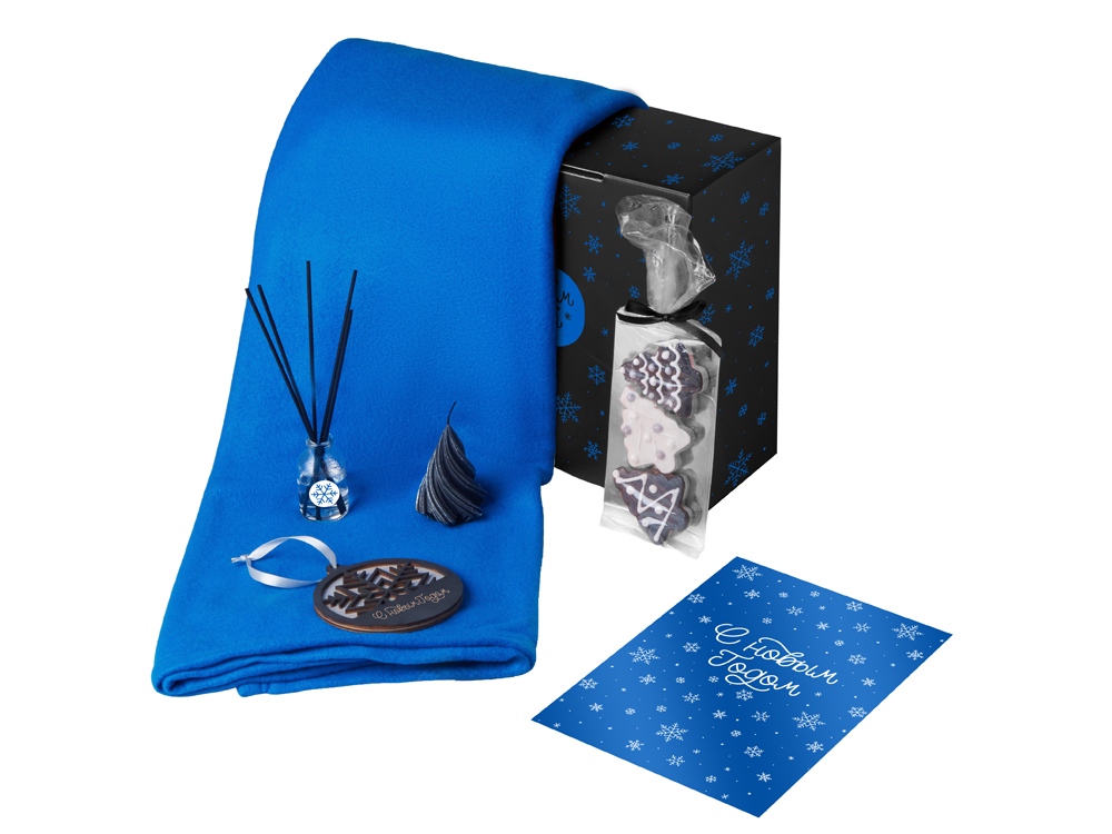 Подарочный набор «Re:Home» с пледом, свечой и диффузором Подарочный набор «Re:Home» с пледом, свечой и диффузором