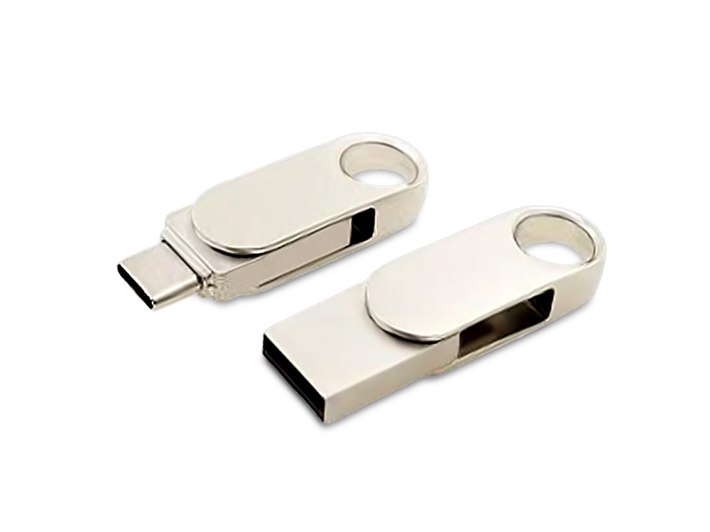 USB 2.0- флешка «Uranium» на 32 Гб с поворотным механизмом и дополнительным разъемом Type-C USB 2.0- флешка «Uranium» на 32 Гб с поворотным механизмом и дополнительным разъемом Type-C