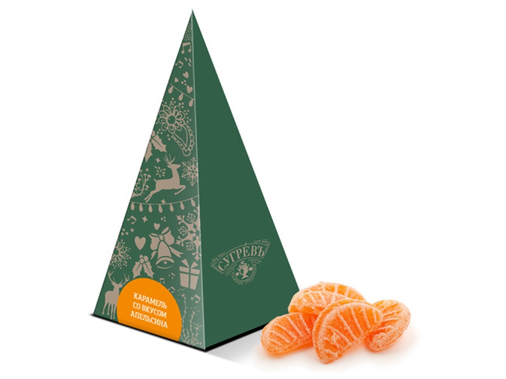 Карамель леденцовая со вкусом апельсина в подарочной упаковке Карамель леденцовая со вкусом апельсина в подарочной упаковке